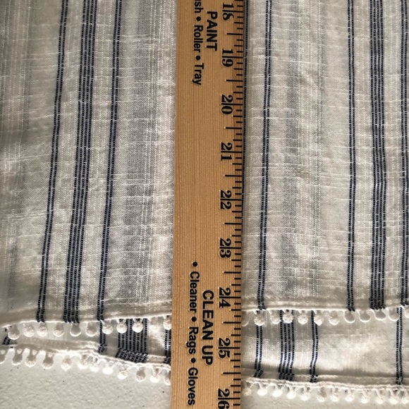 Ella Moss Size L Boho Peasant Style Rylee Lace Up Blouse - Picture 16 of 16